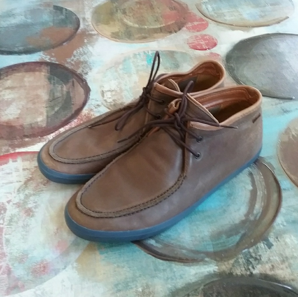 Camper Leather Lace Up Men's Ankle  Boots
